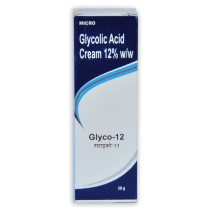 Glyco 12 Glycolic Acid Skin Peel Cream 12% Anti-Aging Wrinkles ;Dark Spots 30g