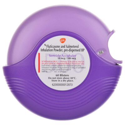Seretide 50mcg/500mcg Accuhaler for Asthma and COPD Relief