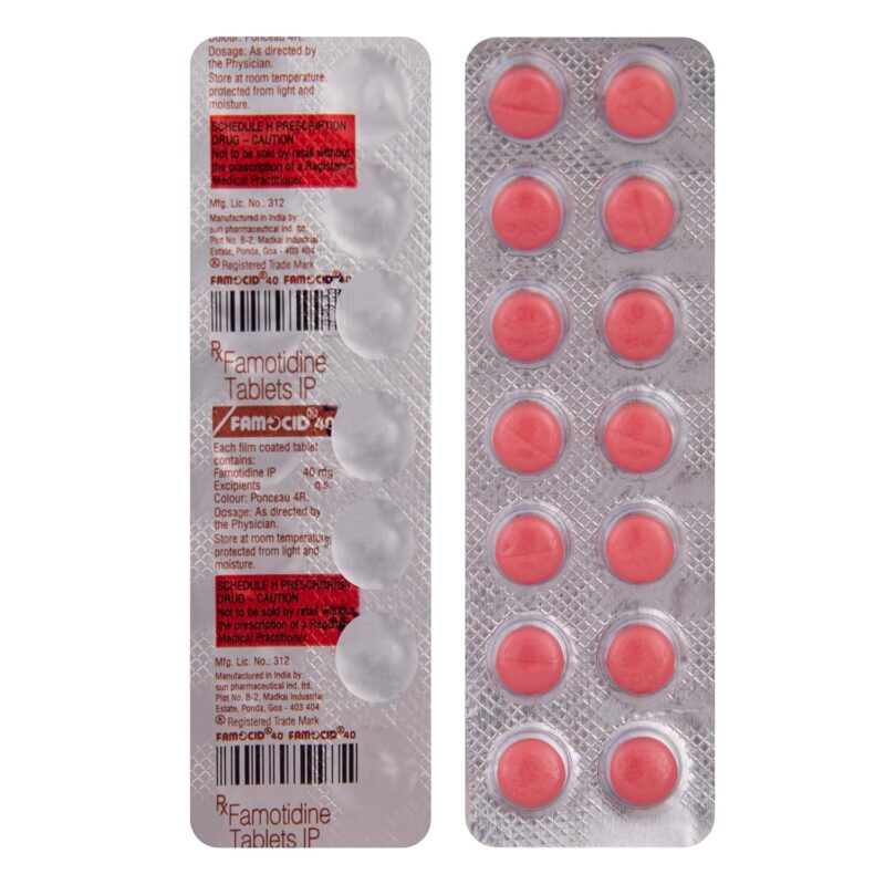 Famotidine 40mg for Acidity & GERD Relief