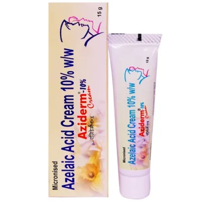 Aziderm 10% Cream 15g tube – Mild Acne & Pigmentation Treatment