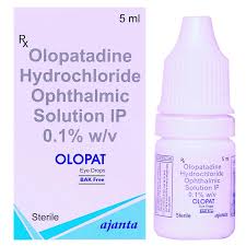 Olopat BAK Free Eye Drop bottle for allergic conjunctivitis relief – reduces red, itchy, watery eyes